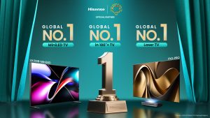 Hisense dẫn đầu toàn cầu trong Quý 1/2025 về TV MiniLED, TV từ 100 inch trở lên và TV Laser